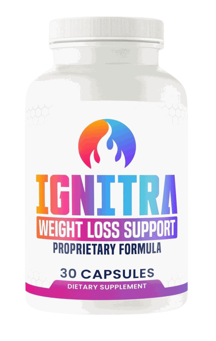 Bottle of Ignitra weight loss support dietary supplement, 30 capsules